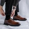 Men's leather shoes work light British bright leather heightening dress casual suit leather shoes men