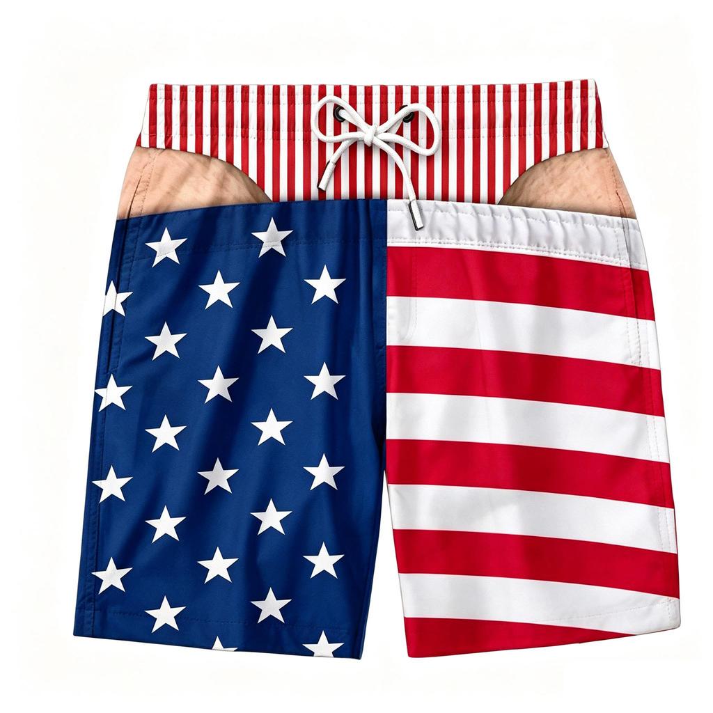 Men's Novelty Summer Surf Beach Shorts for Outdoor Fun