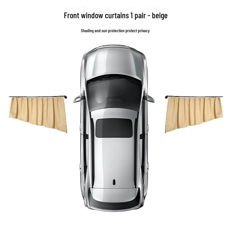 Enhanced One-Button Auto Retractable Car Window Sun Shade Curtain