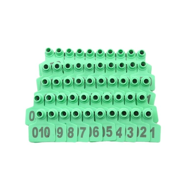 Livestock Eartags Number Label Sign 001-100 Cattle Ear Label Identification Eartags Pliers Sign Number for Farm Animals