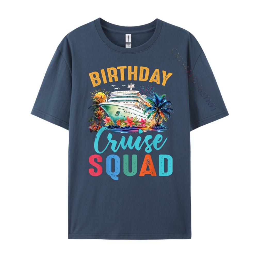 Birthday Cruise Squad 2024 Cruise Birthday Party Celebration Funny T Shirts Sale Birthday