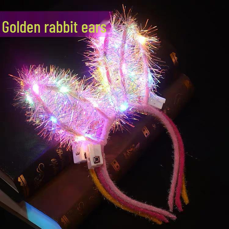Luminous Feather Rabbit Ears Headband - Graduation Gift