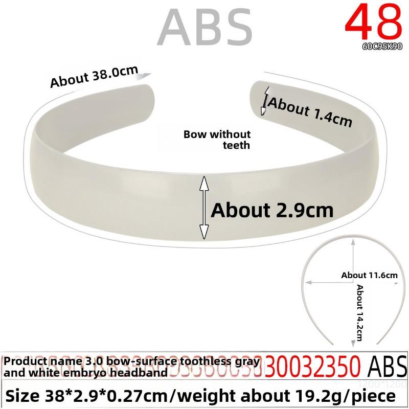 Smooth Rough Hair Band Base PlateToothless Gray-white Rough Hair Band Long Hair Accessory