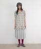 Ronron Pleats Sweat Long Skirt Gray