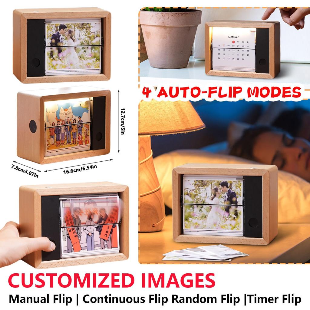 Personalized Family Album Retro Mechanical Hand-cranked Flip Page Album Custom Flip Page Album