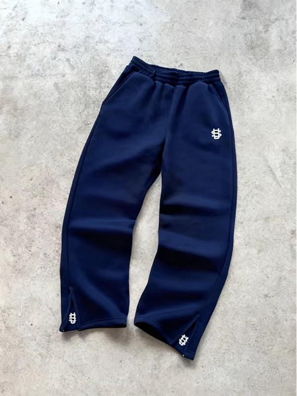 Unisex Hip Hopové tepláky se zipem a výšivkou – Americké velikosti