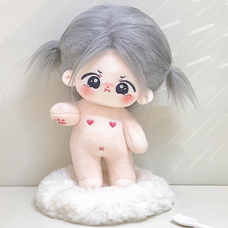 20cm Kawaii Idol Plush Cotton Doll Toys Stuffed Super Star Figure Dolls Cute Fat Body Can Change Clothes Fans Collection Gifts