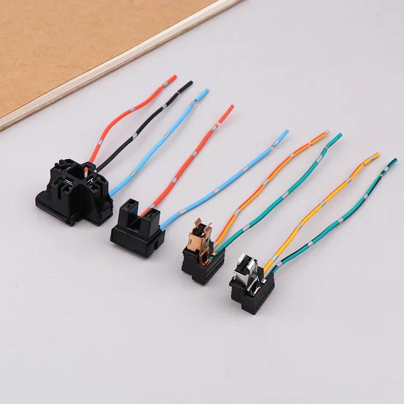 2Pcs Headlight Lamp Bulb Socket Wiring Harness Connector Plug Adapter Line For H1 H7 H4 Bulb Car Headlight Connection Plugs