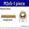 Brass M2 Round Double-Pass Knurled Copper Pillar Screw for Camera Security
