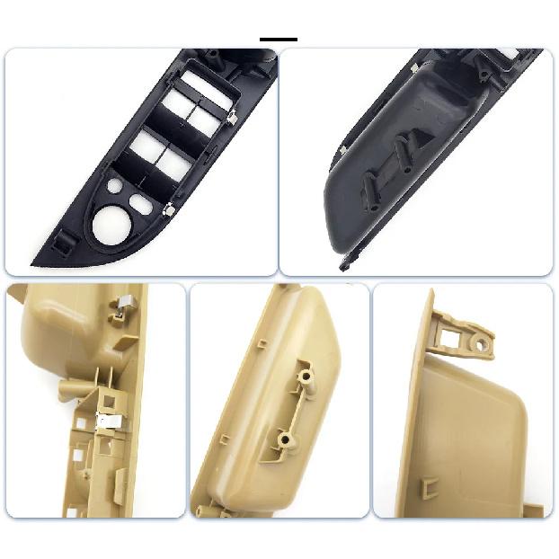 LHD Car Interior Inner Door Handle Panel Trim Cover For BMW E60 E61 5 Series 520 525 528 2008-2010 51416983705 Black Beige