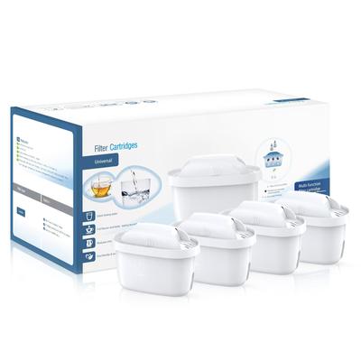 Lispike Water Purifier Brita Replacement Cartridge Cartridge Water Purification Pot Water Purifier Filter Cartridge High Removal Set of 4 [BRITA