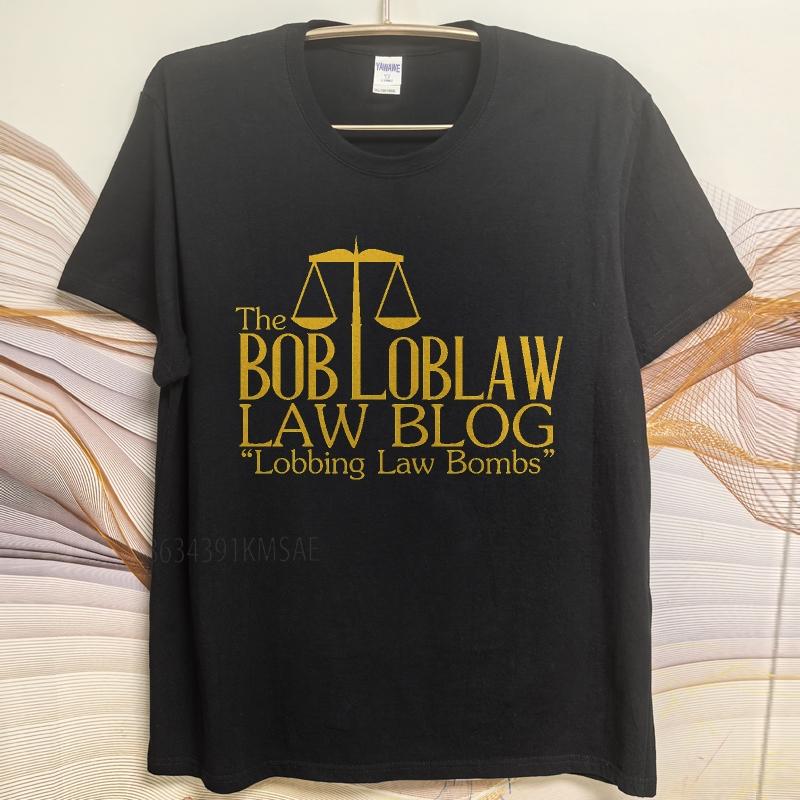 Black summer Teenagers tshirt The Bob Loblaw Law Blog Lobbing Law Bombs Short Sleeve Printed Oneck Tshirt cotton men top tees