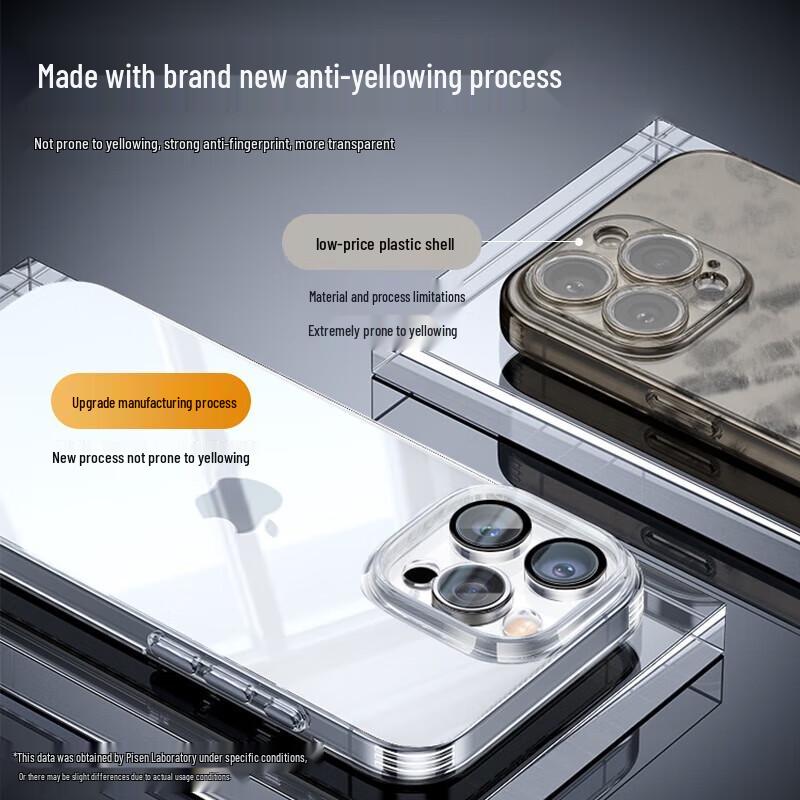 Pisen Transparente Ultradünne iPhone 16 Hülle mit Linsenschutz