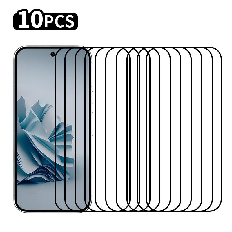

RURIHAI 10 шт. Для Google Pixel 9 Захисне скло для екрана з вторинним загартуванням Високоалюмосилікатна скляна плівка Type A