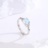 European and American Moonstone Ring Women's Fashion Versatile Ring Jewelry