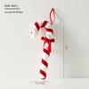 Christmas Red & White Irregular Shaped Ornaments: Balls, Candy Canes, Lollipops for Tree Decoration