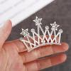 Butterfly Crystal Crown Hair Comb Pearl Rhinestone Hairpins Gifts Children Tiara Headband  Bridal