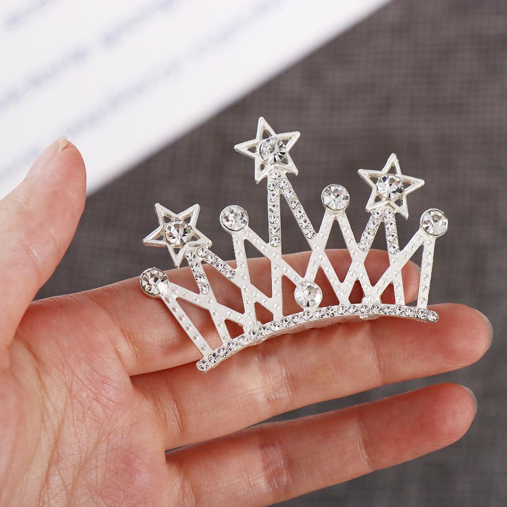 Butterfly Crystal Crown Hair Comb Pearl Rhinestone Hairpins Gifts Children Tiara Headband Bridal