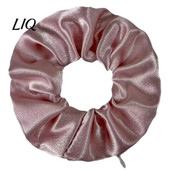 Multi-functional Hair Tie Storage Pocket Scrunchies Ties with Hidden Zipper for Women, Elastic Functional Travel Small Items Keys And Coins,