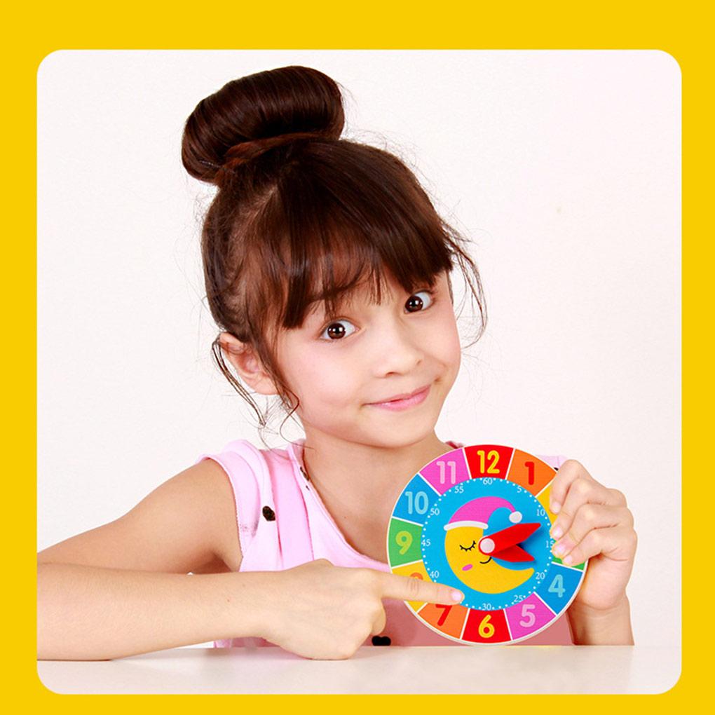 Toddlers Alarms Clock Toy Hour Second Cognition Clocks Toys Preschool Educational Teaching Aids for School Kindergarten