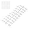 200pcs False Nail Tips Transparent Nail Art Color Style Display Tips Nail Art Supplies