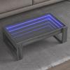 Infinity LED Coffee Table In Grey Sonoma 90 X 53 X 30 Cm