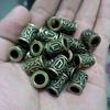 Antik Gold Bronze Farbe Wikinger Nordische Runen Haar Bart Perlen DIY Armband Schmuck Skandinavische Anhänger
