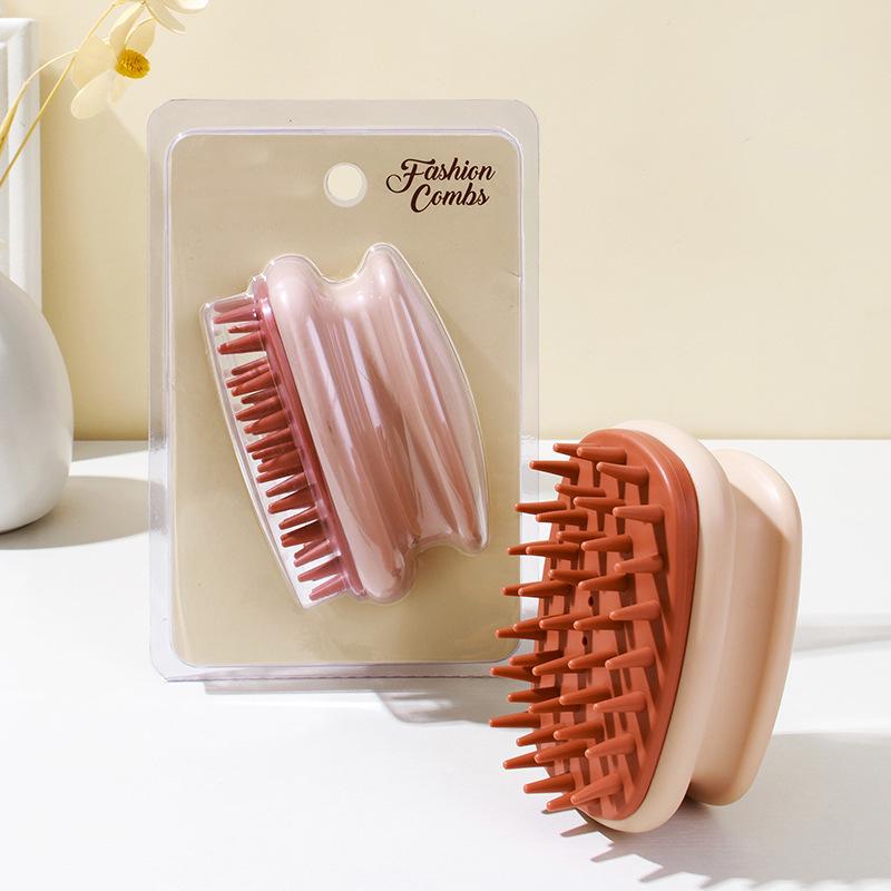 Silicone Scalp Massage Shampoo Brush - Relieves Itch, Promotes Healthy Hair.