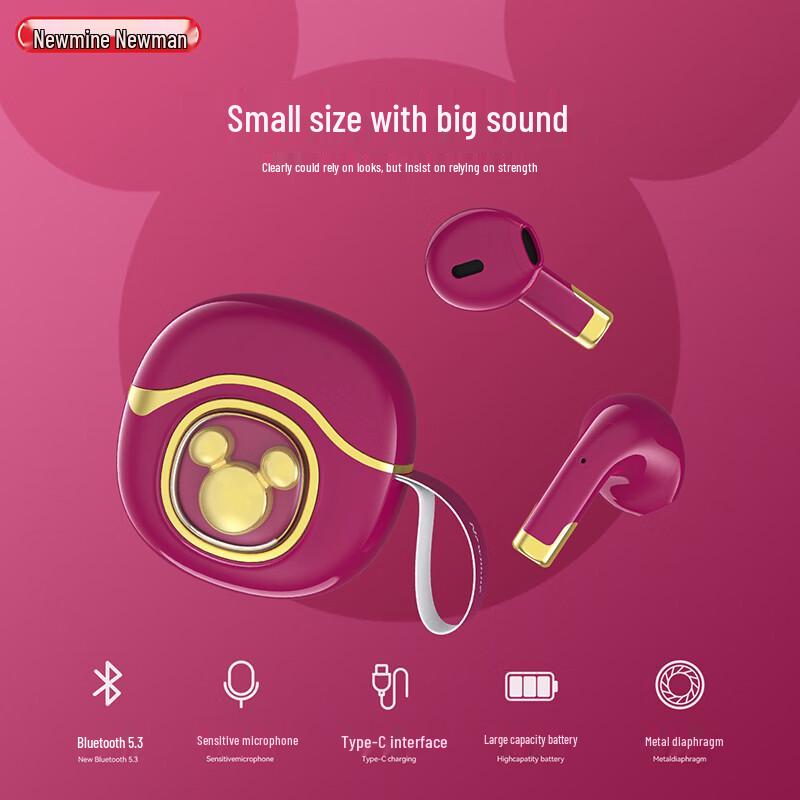 Newmine T22 TWS Half-in-Ear Clip-on Bluetooth 5.3 Sport Earphones