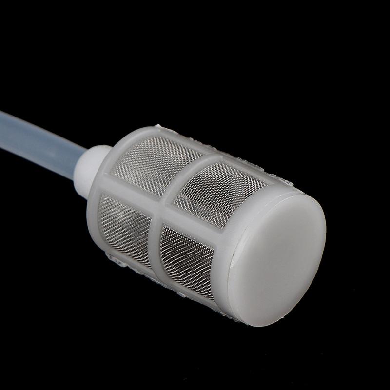 Siphon Pump With Filter Nozzle Fish Tank Water Changer Air Pump Cleaning Accessory Handheld Aquarium Gravel Cleaner Vacuum 1.8cm