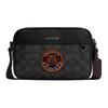 New Graham Leather Camera Bag, Crossbody Bag Small Men's Black Gray C5810-QBA5F