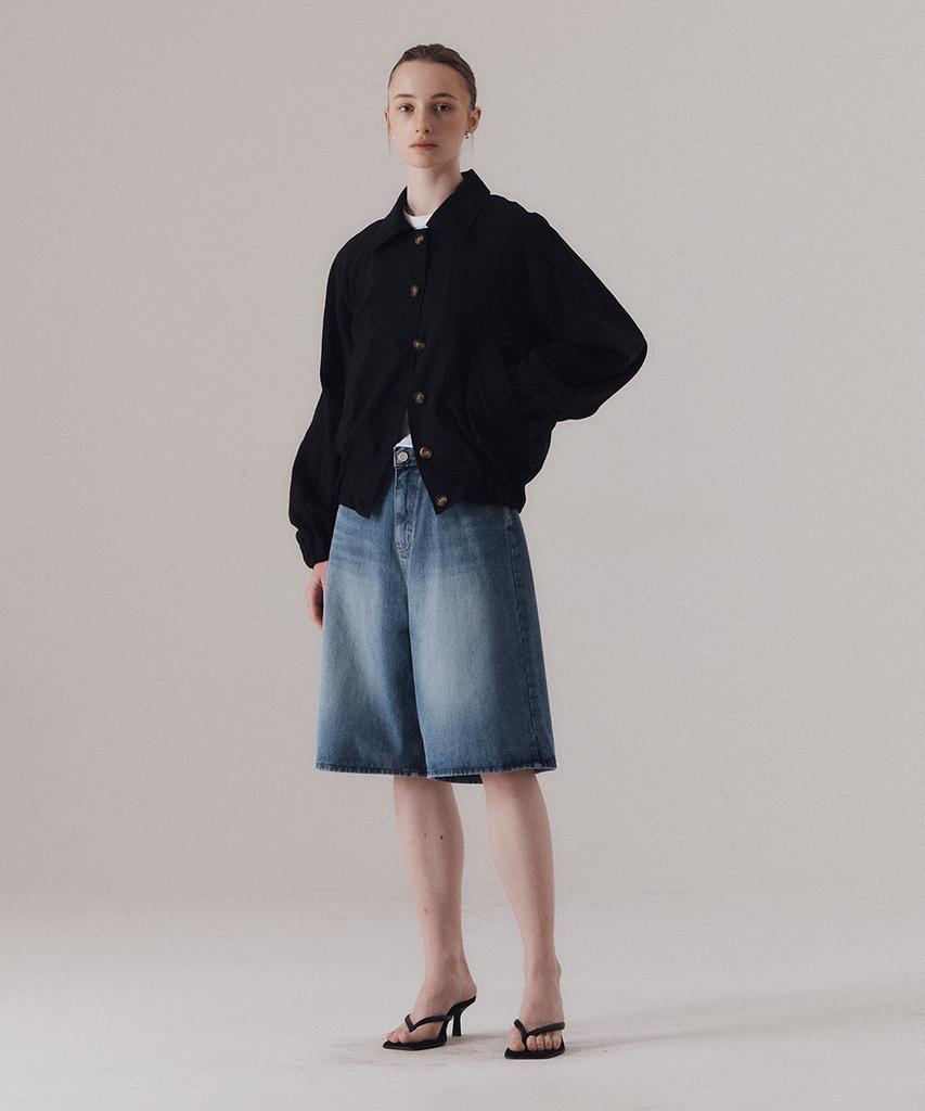 SILN Washed Bermuda Denim Shorts (Blue)