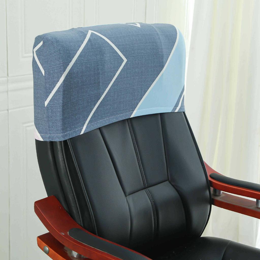 Elastic Boss Chair Headpillow Case Office Chair Cover Swivel Chair Headpillow Case Computer Chair Headpillow Seat Dustproof Head Cover