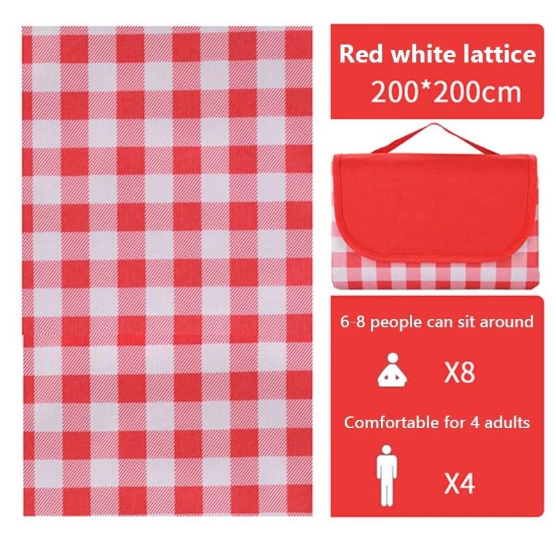 Picnic Mat Camping Hiking Outdoor Portable Beach Blanket Folding Camping Mat Thick Waterproof Lawn Cloth Camping Equipment Mat
