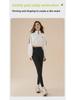 Korean Women's Autumn/Winter Velvet-Lined High-Waist Hip-Lifting Barbie-Style Buttoned Yoga Pants