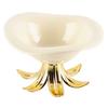 Creative Ceramic Fruit Plate Golden Branches Desktop Storage Container Candy Plate Tray Bowl Home Decoration Accessories