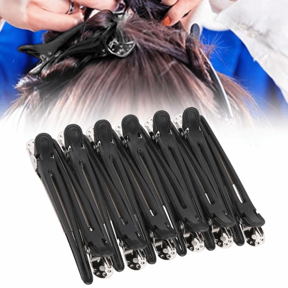 24pcs Non-Slip Duckbill Clip Creaseless Hair Salon Accessories Partition Hair Clips Home Use