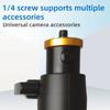 B040 Metal Tabletop Clip-On Camera Phone Live Streaming Stand Retractable Rod with 1/4 Screw Interface