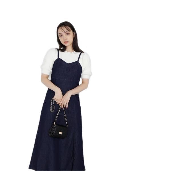 

Natural Beauty Basic Indigo Denim Jumper Dress Women s