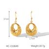 Geometric Tassel Titanium Steel Earrings Minimalist Drop Dainty Jewelry for Women Unique Design
