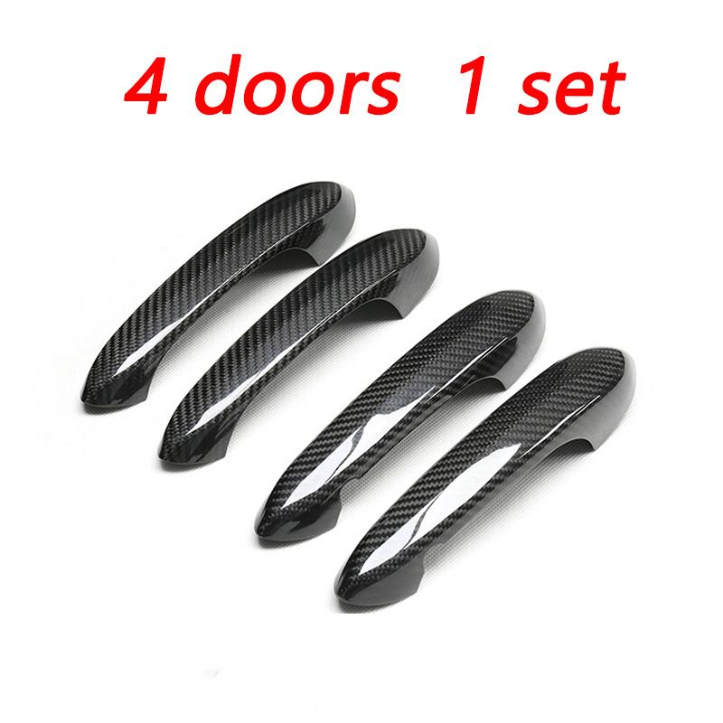 Real Carbon Fiber Car Door Handle Decoration For BMW 3 4 5 6 7 8 X Series X3 X4 X5 X6 X7 G01 G02 G05 G06 F90 G20 G22 G30 G38 G32