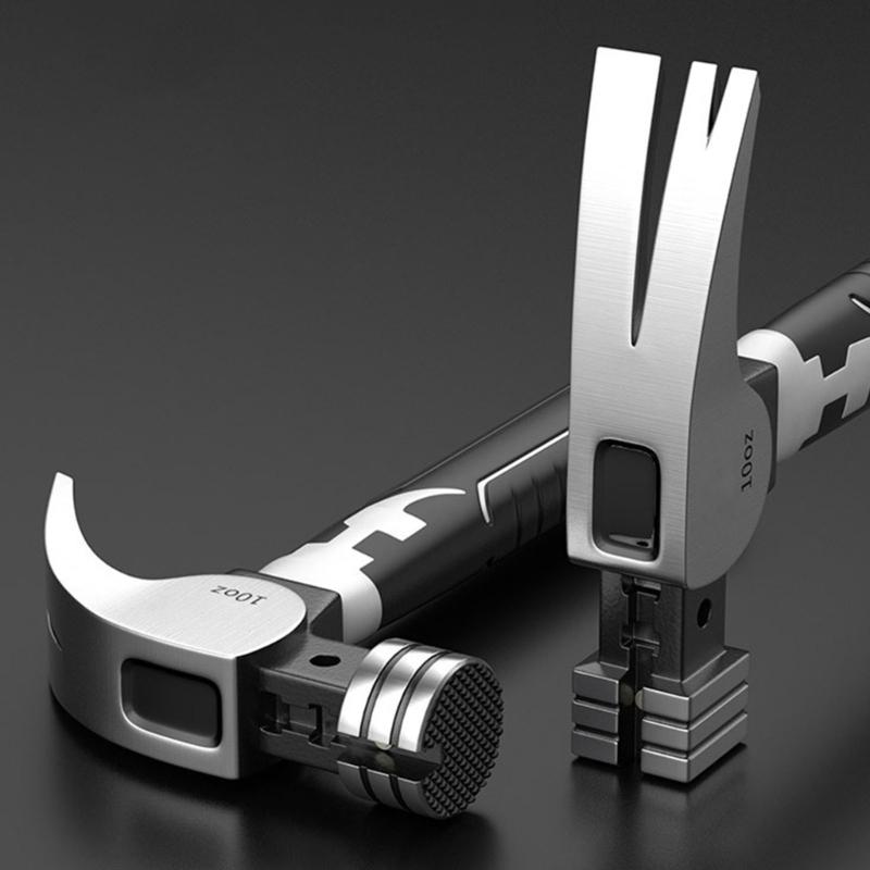 Nail Hammer Professional Ergonomic Short Handle Octagonal Hammer Multifunctional Auto Repair Nail Hammer for Car Repair