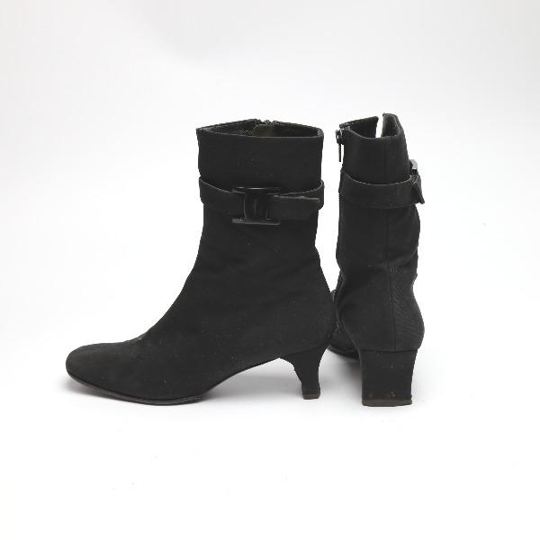 Salvatore Ferragamo short boots 7C boots black Women Used
