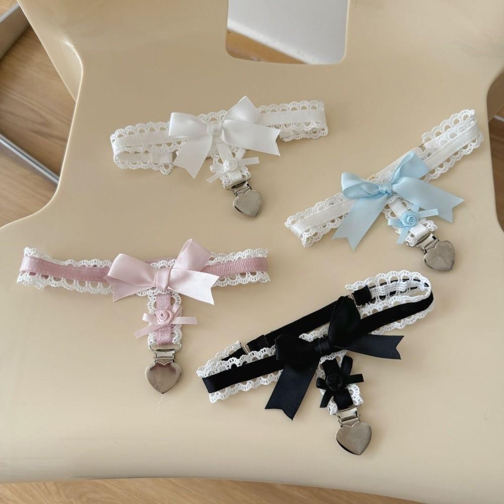 Floral Lolita Leg Rings Lace Garter Belt Fashion Suspender Stockings Clip  JK Accessory