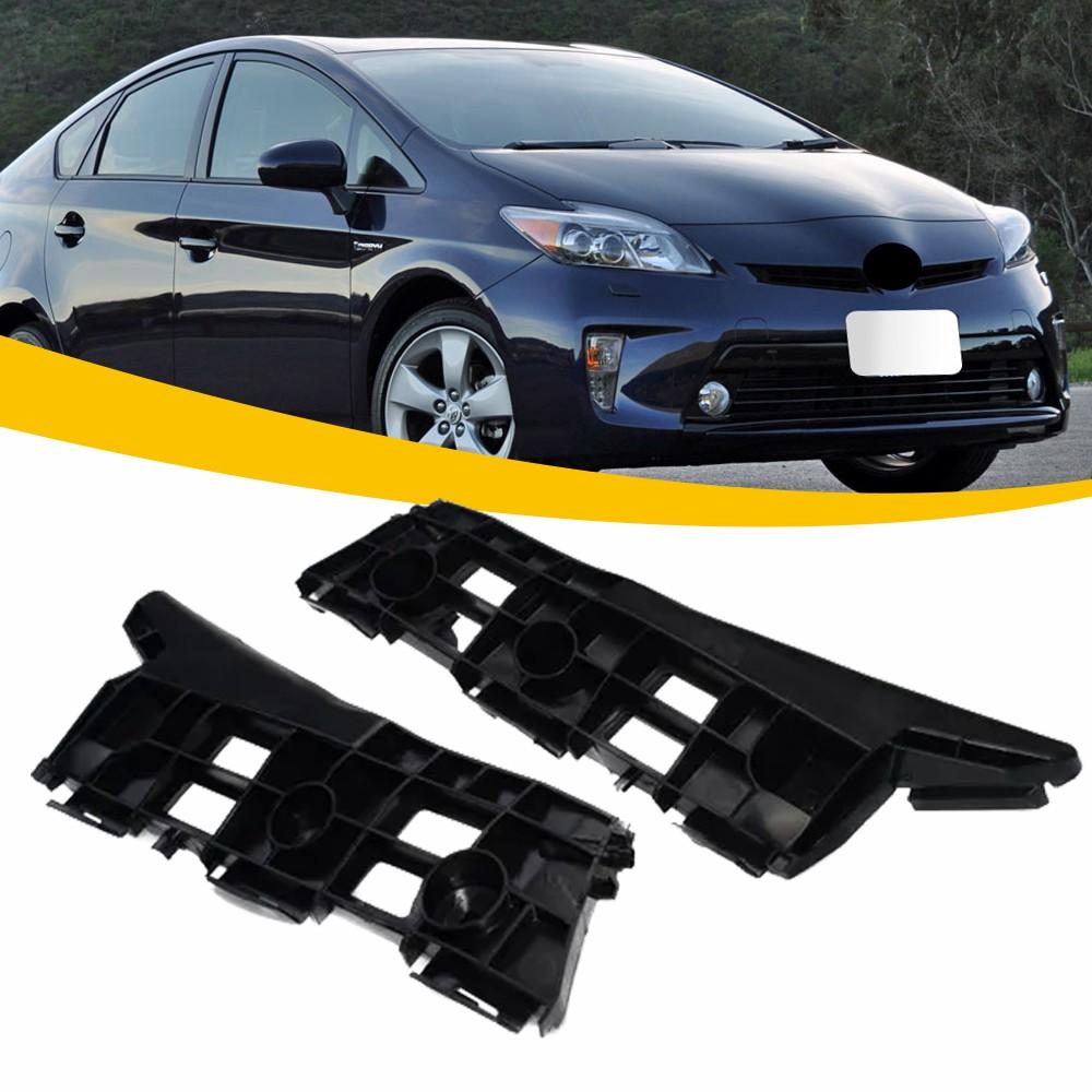 2Pcs Left+Right Bumper Support Bracket Fit For Toyota Prius Base 2010-2015 Prius 2012-2015 Prius Plug-In Base 2012-2015