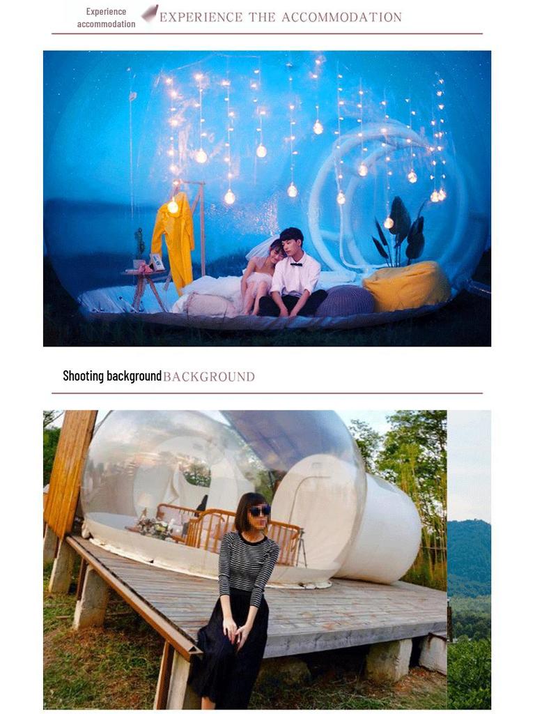 Transparent Inflatable Bubble Tent: Outdoor Starry Sky Room for Weddings, Birthdays, and Events