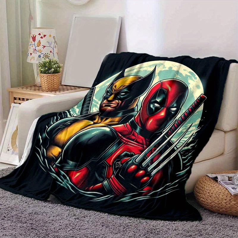 1pc. Deadpool & Wolverine Superhero Blanket - Home Office Outdoor Gift for All Seasonsz0417214 130cmx150cm