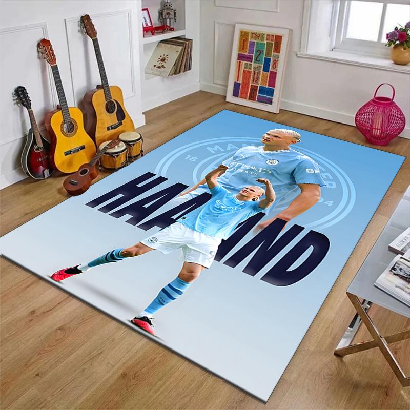 1pc Haaland1 Design Printed Area Rug Carpet for Bedroom Living Room Home Decor Rugs Mat Non Slip Mat Rug for Bedside