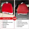 5Pcs Christmas Car Decoration Comfort Santa Hat Car Seat Headrest Covers, Interior Xmas Car Accessories Fits Most Vehicle For Christmas New Year