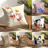 Retro Japanese Style Prints Pillow Case Home Living Room Decoration Linen Pillowcover Pillow Cases Cushion Cover